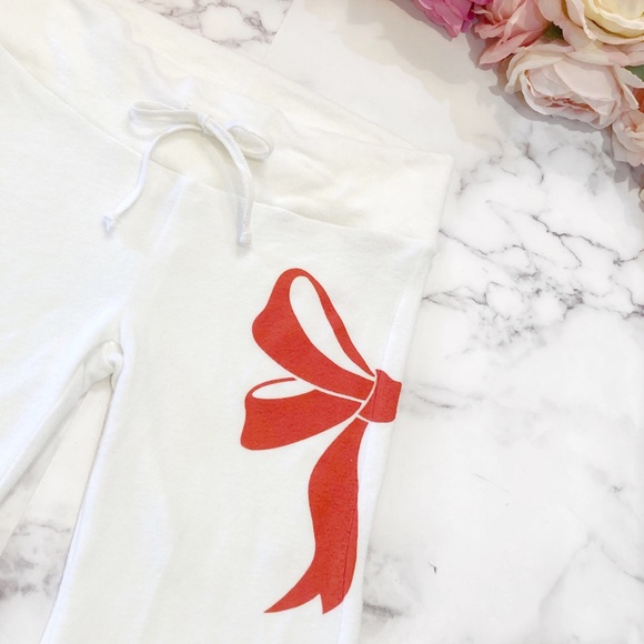 NWOT Wildfox Gift Wrapped Tennis Club Sweatpants M - Picture 2 of 13